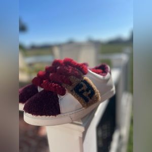 Authentic Fendi sneakers for winter shearling